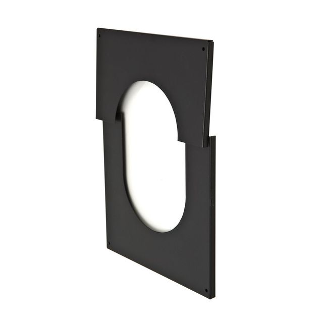 Savuhormin laippa Narvi Ø122 mm musta