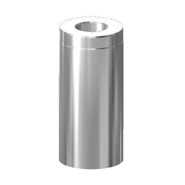 Hormijakso Schiedel Ø 115 mm 500 mm kirkas ruostumaton teräs