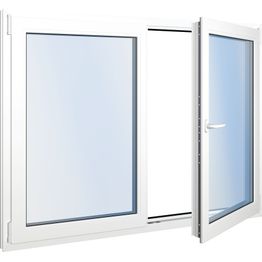 Seicom Classic RO 3K 3-lasinen kippi-ikkuna PVC B-malli yksiaukkoisella karmilla leveys 1600 - 1690 mm