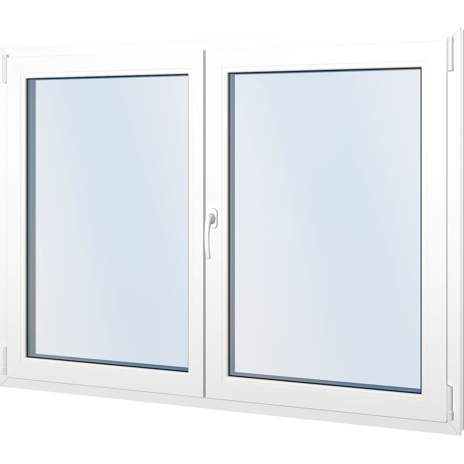 Seicom Classic RO 2K 2-lasinen kippi-ikkuna PVC B-malli yksiaukkoisella karmilla lisäkuva 3