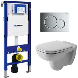 Seinä-WC -paketti Duravit D-code Geberit Duofix 112