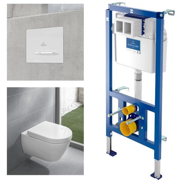 Seinä-WC-paketti Villeroy & Boch Subway 2.0 täydellinen
