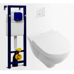 Seinä-WC -paketti Villeroy & Boch O.Novo DirectFlush Soft Close -kannella