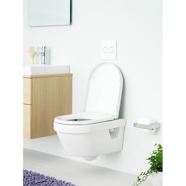 WC-istuin Gustavsberg 5G84 Hygienic Flush seinään asennettava Soft close -kannella