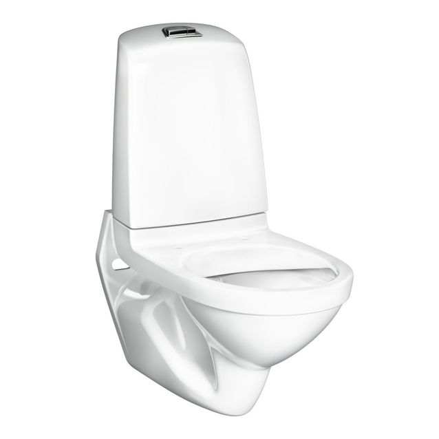 Seinä-WC-istuin Gustavsberg Nautic, 1522-säiliöllä, Hygienic Flush, kaksoishuuhtelu, ilman istuinkanssa
