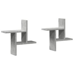 Seinähyllyt 2 kpl, tekninen puu, eri kokoja ja värejä (42872)