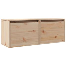Seinäkaapit 2 kpl 45x30x35 cm täysi mänty (13436)