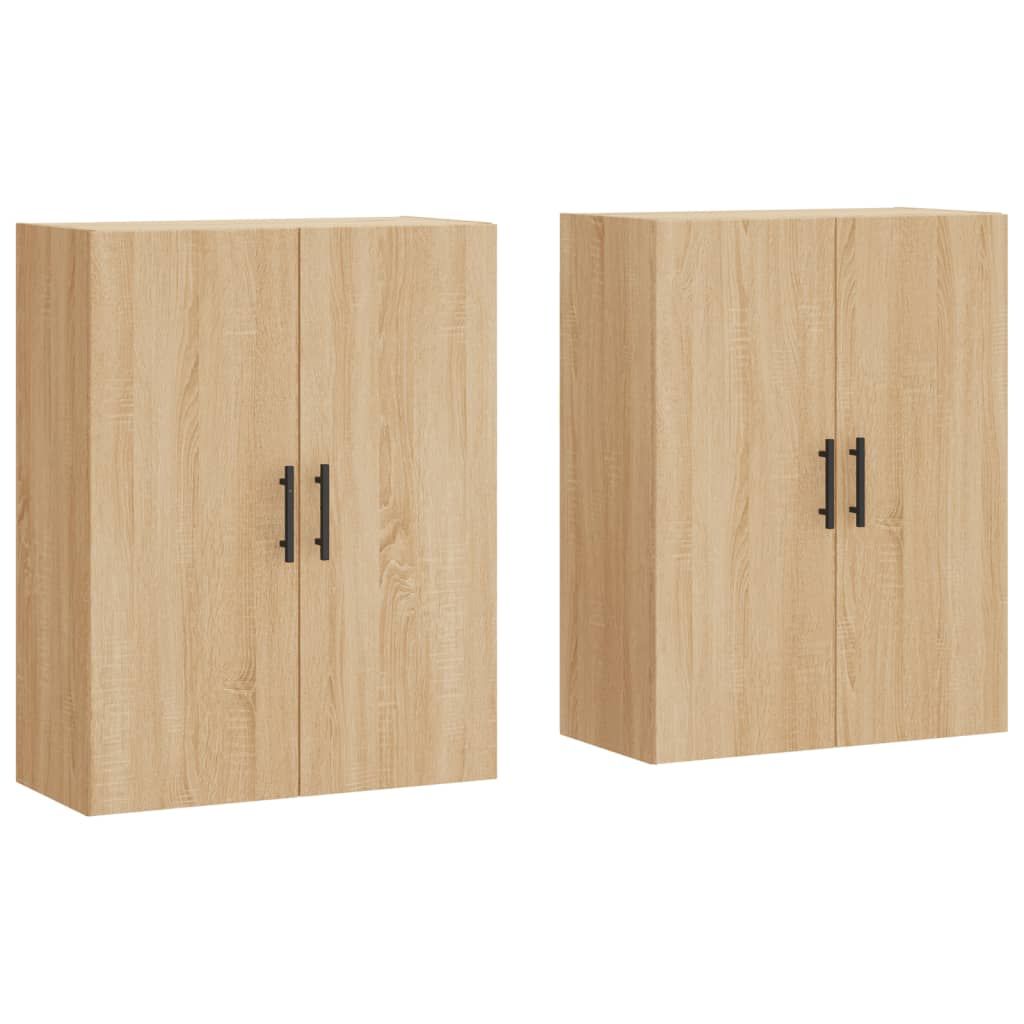 Seinäkaappi 2 kpl Sonoma-tammi 69,5x34x90 cm (95646)