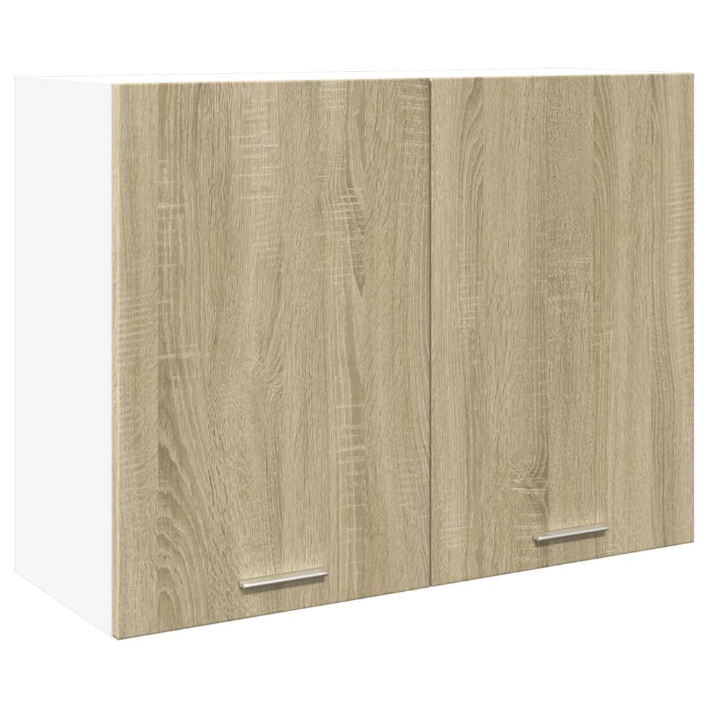 Seinäkaappi Sonoma tammi 80x31x60 cm lastulevy (49621)