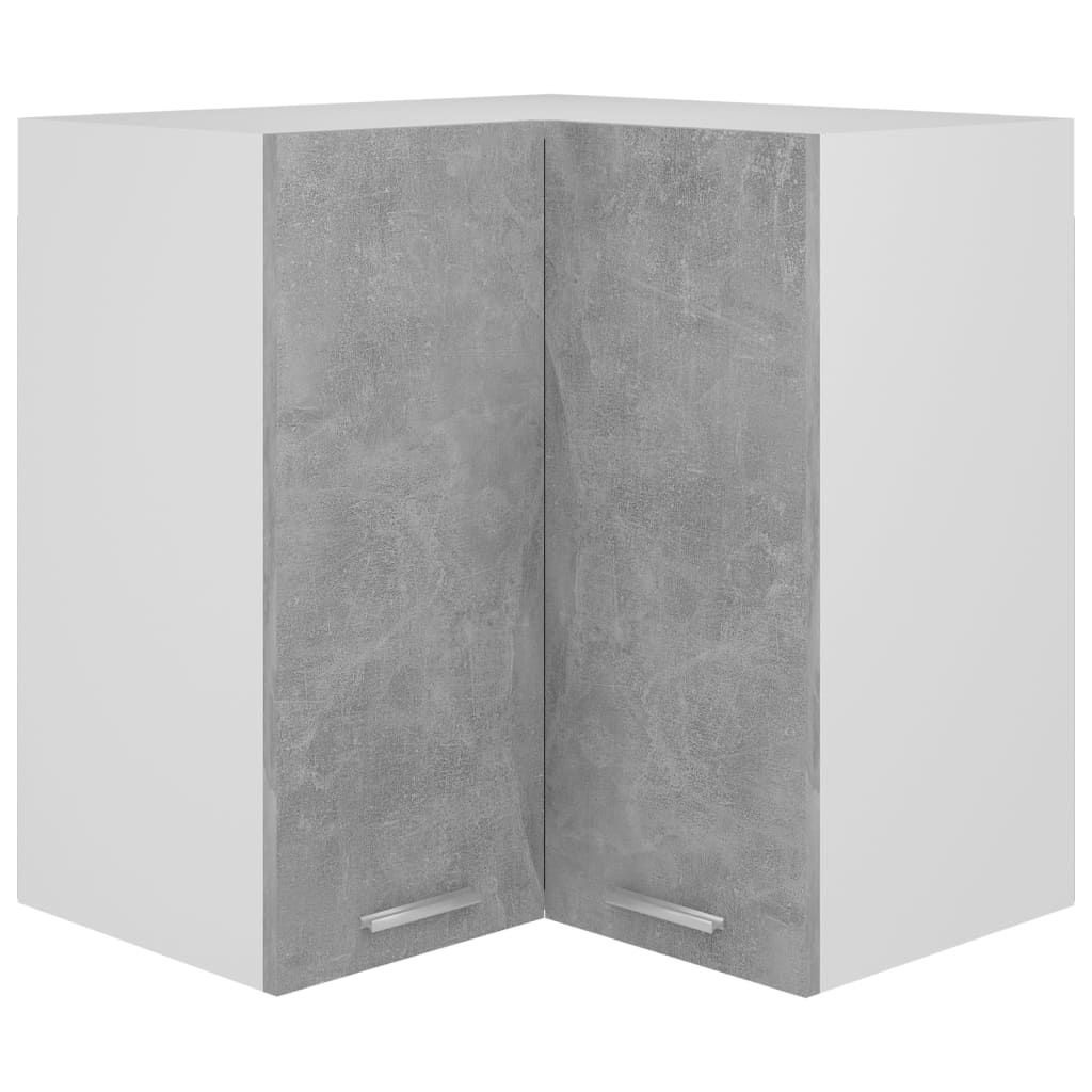 Seinäkulmakaappi 57x57x60 cm lastulevy betoninharmaa