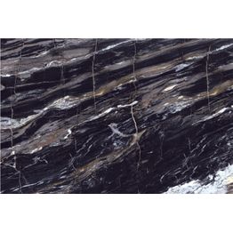 Seinälaatta Caisla Luxury Black Thunder 600x600 mm musta/kulta