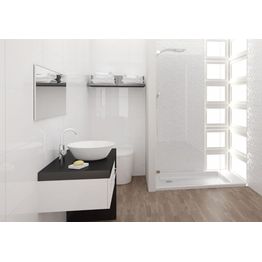 Seinälaatta Kymppi-Lattiat Pure White Glossy kiiltävä 297x600 mm