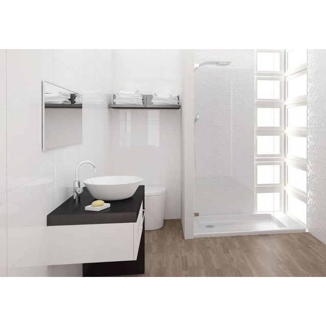 Seinälaatta Kymppi-Lattiat Pure White Glossy kiiltävä 300x600 mm