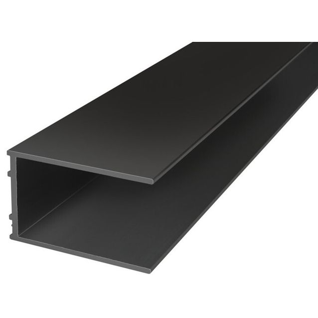 Seinäprofiili suihkuseinään Gustavsberg Square Fast, musta