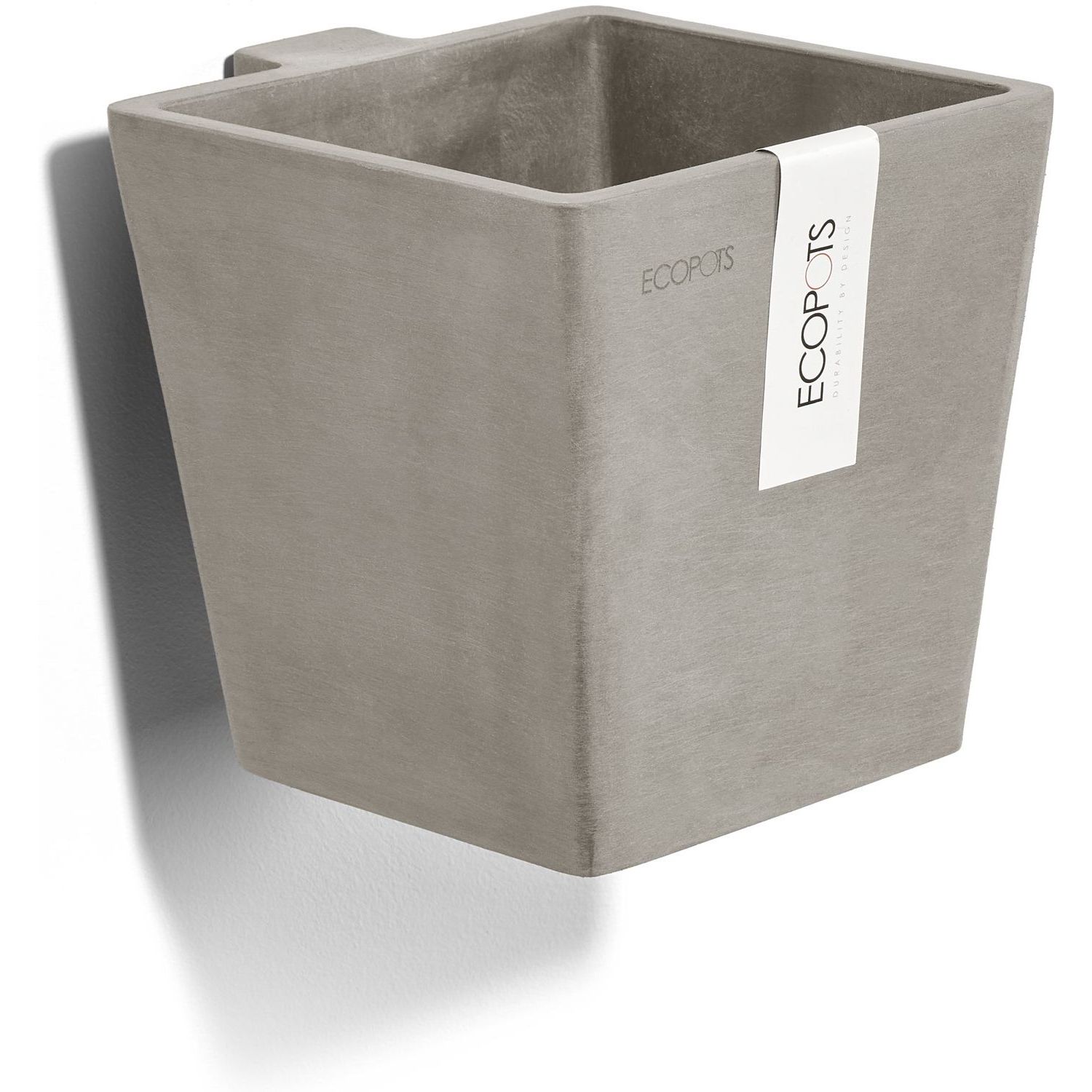 Seinäruukku Ecopots Manhattan 15cm taupe