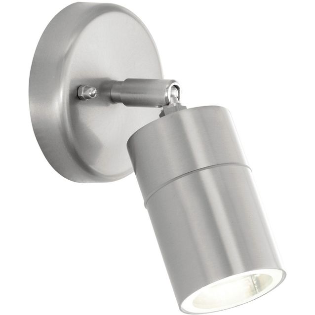 LED-ulkoseinävalaisin Stockholm 1 Ø 65 mm teräs/kirkas