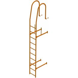 Seinätikkaan asennussarja Benders 1 m Tiilenpunainen