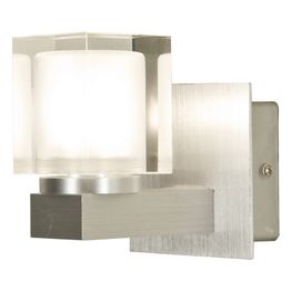 Seinävalaisin Acate IP44 100x80x112 m harjattu alumiini/lasi