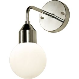 Seinävalaisin Aneta Lighting Florens IP44 kromi/valkoinen