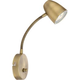 Seinävalaisin Aneta Lighting Sandnes Flex himmennettävä antiikkimessinki