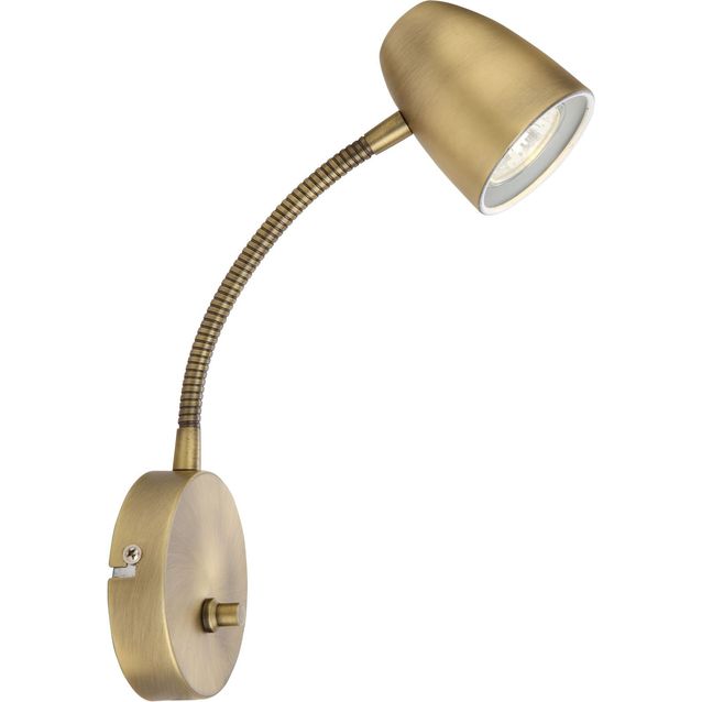 Seinävalaisin Aneta Sandnes Flex himmennettävä antiikkimessinki