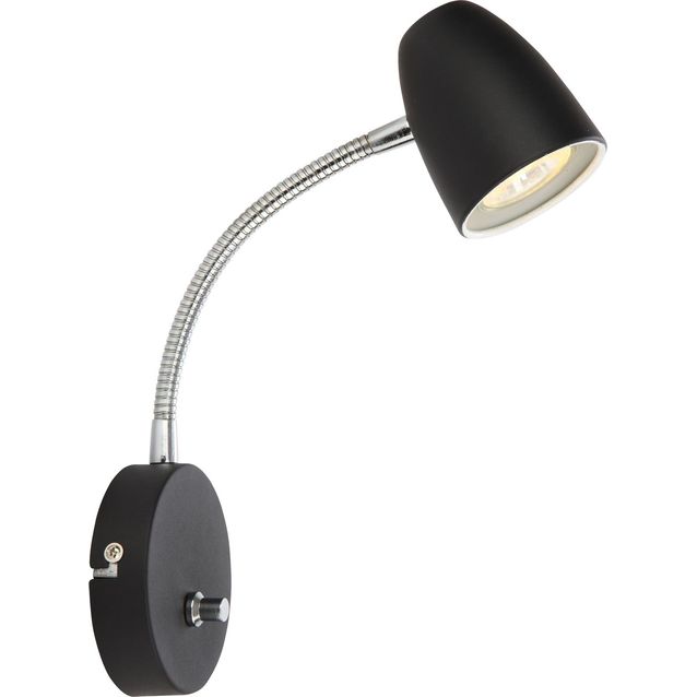 Seinävalaisin Aneta Sandnes Flex himmennettävä musta