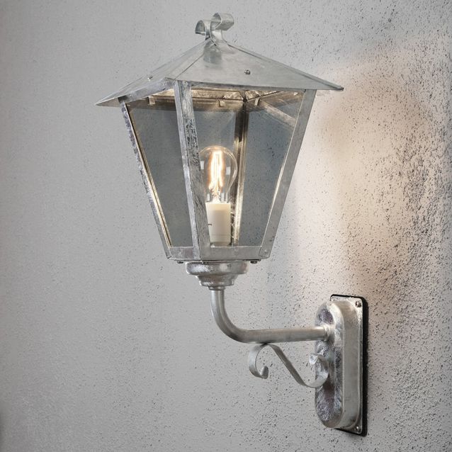 Seinävalaisin Benu 434-320 260x320x610 mm yläsuunta sinkitty teräs