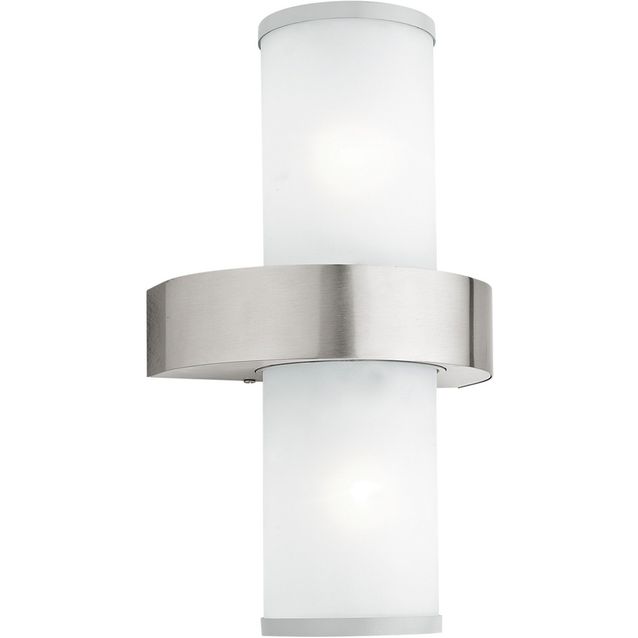 Seinävalaisin Beverly 200x350 mm valkoinen/kromi