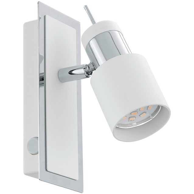 LED-seinävalaisin Davida 165x70 mm valkoinen/kromi 