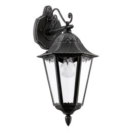 Seinävalaisin Eglo Navedo 60W 200x475x285 mm E27 IP44 musta/kirkas