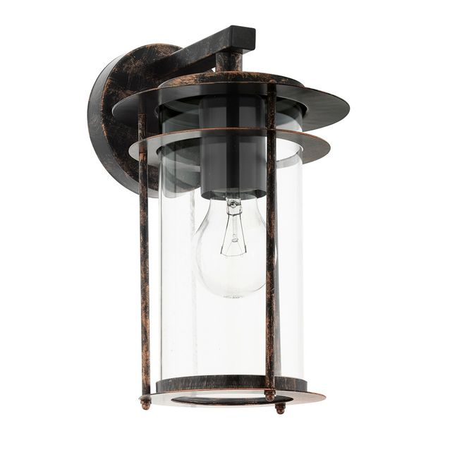 Seinävalaisin Eglo Valdeo 60W 165x275x200 mm E27 IP44 kupari/kirkas