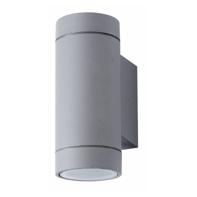 Seinävalaisin LED Energie GU10 2x35W IP43 harmaa