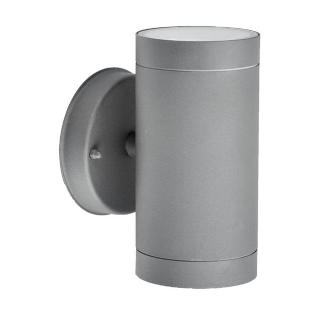 Seinävalaisin LED Energie XL GU10 2x35W IP43 vaaleanharmaa