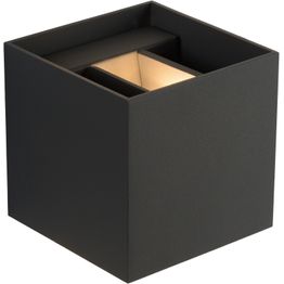 Seinävalaisin Lucide Xio LED neliö, 1x4W, harmaa