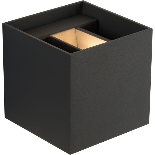 Seinävalaisin Lucide Xio LED neliö, 1x4W, harmaa