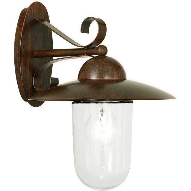 Seinävalaisin Milton 1 310x240 mm antiikkiruskea/kirkas