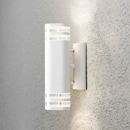 Seinävalaisin Konstsmide Modena 7516-250 90x145x285 mm ylös/alas valkoinen