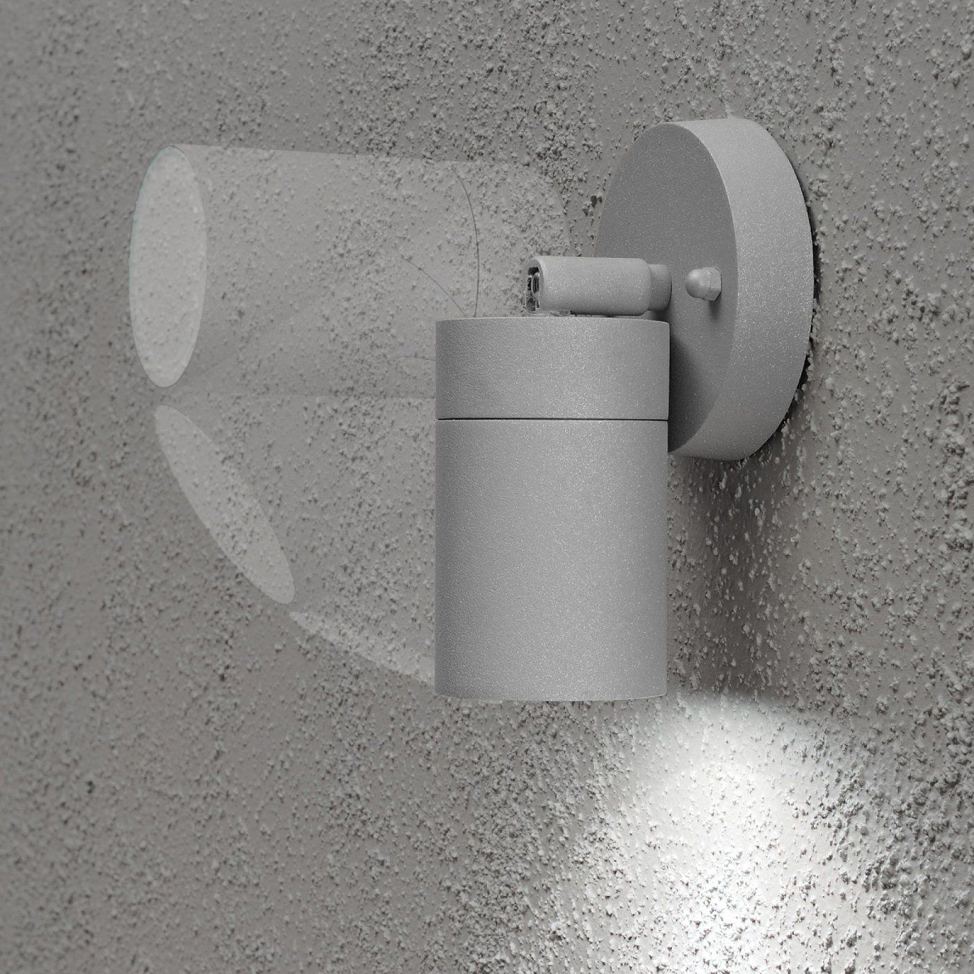 Seinävalaisin Konstsmide Modena 7598-300 60x90x150 mm suunnattava harmaa
