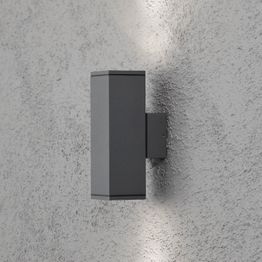 Seinävalaisin Monza 7907-370 65x100x200 mm ylös/alas antrasiitti