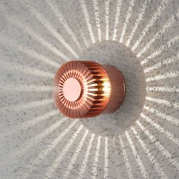 LED-seinävalaisin Konstsmide Monza 7900-900 Ø 90x80 mm kupari