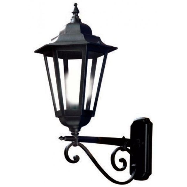 Seinävalaisin Noor Milano Maxi, 714x485x310mm, musta