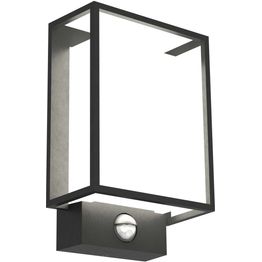 Seinävalaisin Nordlux Nestor 221x147x87mm 2700K tunnistin musta