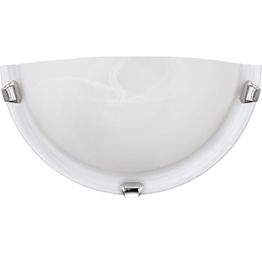 Seinävalaisin Salome 300x150 mm valkoinen/kromi