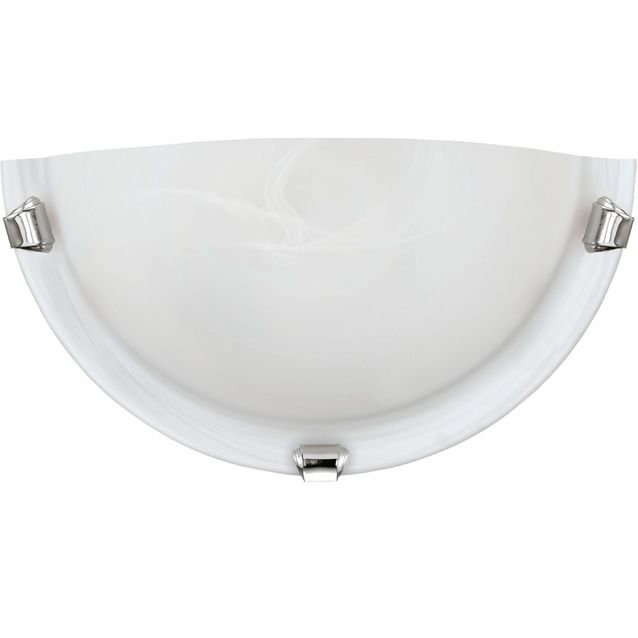 Seinävalaisin Salome 300x150 mm valkoinen/kromi