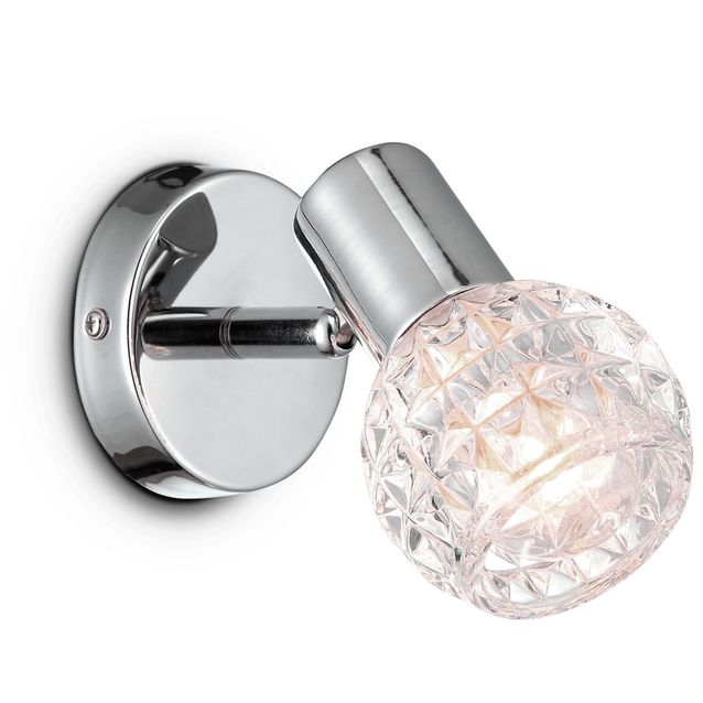 Seinävalaisin Sessak Beth S16610-1K 15 x 10 cm metalli kromi