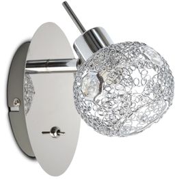 Seinävalaisin Sessak Catalina S9712-1K 13 x 8 cm metalli kromi/peili