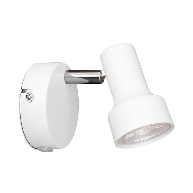 Seinävalaisin Sessak Colton S35912-1V mattavalkoinen/kromi