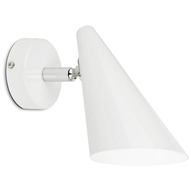 Seinävalaisin Sessak Tamara S846-1V 18 x 8 cm metalli valkoinen/kromi
