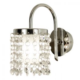 Seinävalaisin Teresa IP44 90x186x178 mm kromi/lasi