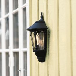 Seinävalaisin 569-750 Virgo musta matta pidikkeetön